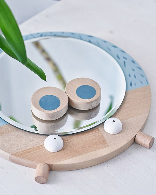 PIPPOPOTAMO - Specchio rotondo da parete