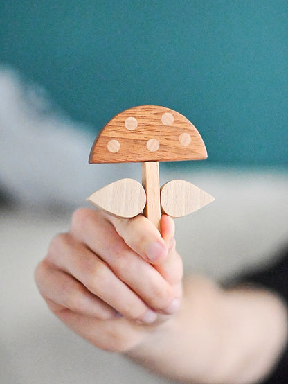 FUN.GO - Spilla in legno intarsiato